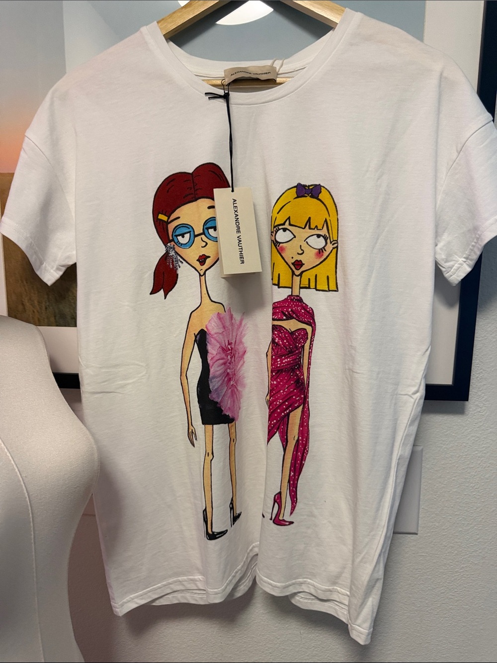 Alexandre Vauthier Couture Limited Edition 3D Graphic Tee NWT XS